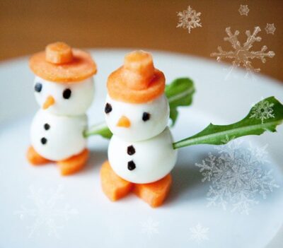 Картинки по запросу Веселые снеговички блюдо