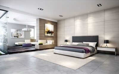 Contemporary bedroom scheme