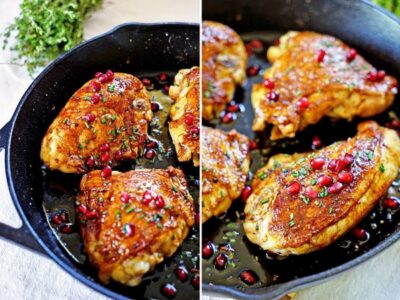Jordanian Roasted Chicken with Pomegranate Molasses1 681x1024