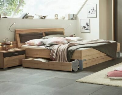 stylform juno storage bed in bianco beech finish