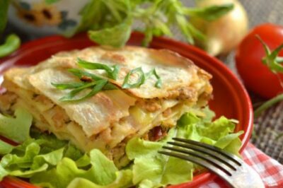 Домашняя лазанья со свининой, рецепт очень вкусной лазаньи в домашних условиях!