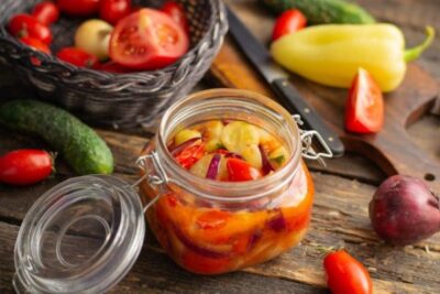 Салат Донской – вкусная пряная закуска из овощей на зиму