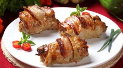 Полный восторг! Самые сочные и вкусные фаршированные куриные рулетики под горчичным соусом