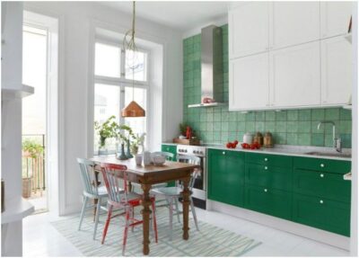 Картинки по запросу "Кухня в зеленом цвете: расслабляющий интерьер""