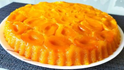 Изумительно вкусное блюдо: пирог-перевертыш с абрикосом. Пробовать всем!